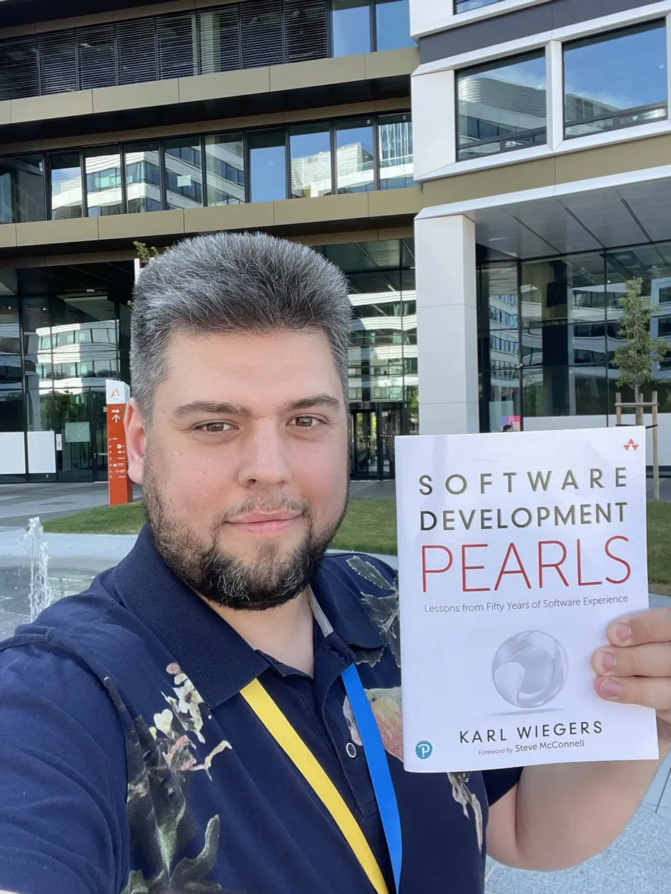 I won a book signed by Karl Wiegers!